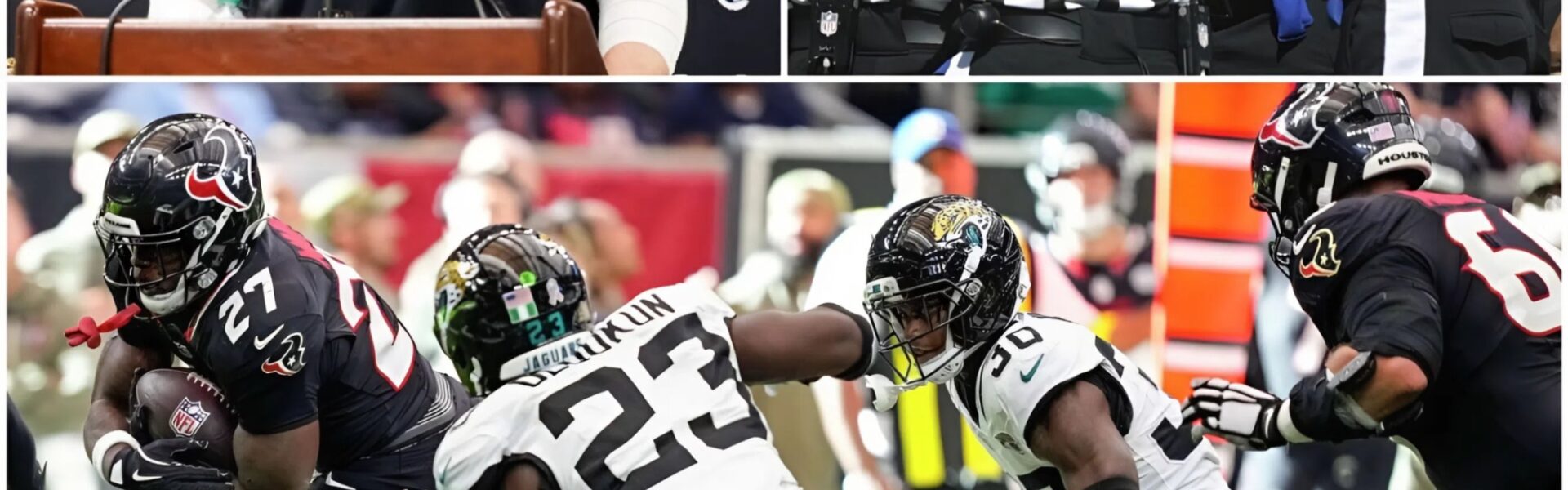 BREAKING NEWS: Entire Officiating Crew Suspended Amid Controversy Following Jacksonville Jaguars vs. Houston Texans Clash