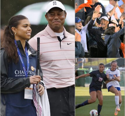 The Woods Family Celebration: A Heartwarming Moment in Sports History Charlie Woods Takes Center Stage