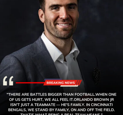 Joe Flacco Quietly Helped Orlando Brown Jr Through His Darkest Days — A Gesture That Brought the Entire Cincinnati Bengals Locker Room to Tears