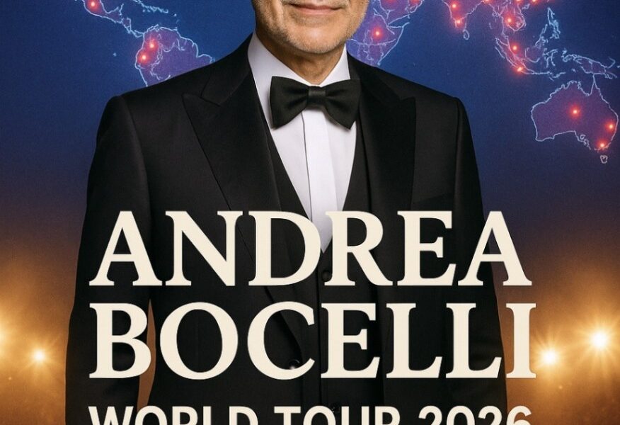 BREAKING NEWS: Andrea Bocelli World Tour 2026 Announced — 32 Dates Across North America, Europe, and Asia!