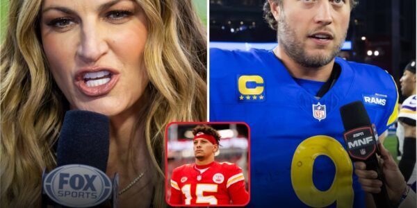 BREAKING: Erin Andrews Shocks NFL World With Bold Statement — "Has America Forgotten Mahomes?" As She Announces Matthew Stafford as the New Face of National Football.
