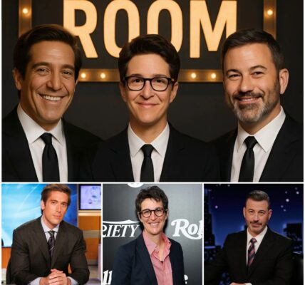 BREAKING: David Muir, Rachel Maddow, and Jimmy Kimmel Launch “The Real Room” — A Bold New Media Revolution!
