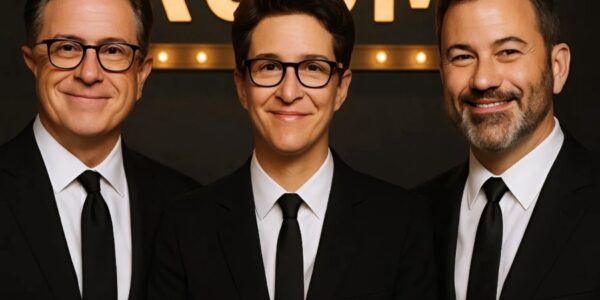 BREAKING NEWS: With a fiery and unapologetic message, Stephen Colbert, Rachel Maddow, and Jimmy Kimmel have joined forces to launch The Real Room.