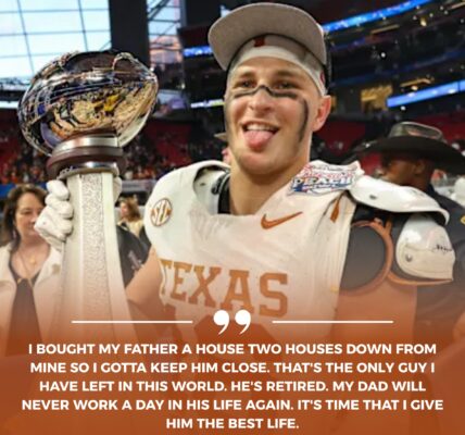 HEARTWARMING FICTIONAL STORY: Texas Longhorns Star Michael Taaffe Buys His Father a Home Just Two Doors Down — “After Everything He Gave Me, He’ll Never Work Another Day in His Life.”