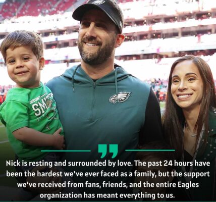 BREAKINGNEWS: Brett Ashley Cantwell breaks silence with emotional message on Nick Sirianni’s sudden hospitalization — “We’re holding on, one day at a time”