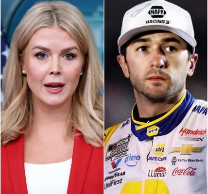 “YOU NEED TO BE SILENT!” — Karoline Leavitt’s Tweet Against Chase Elliott Backfires Spectacularly as He Reads Every Word on Live TV, Turning the Nation’s Eyes and Leaving the Studio in Absolute Silence!!