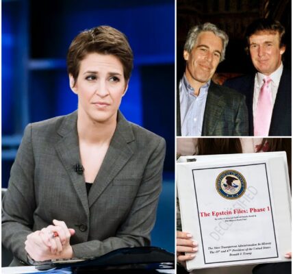 On air tonight, Rachel Maddow didn't scream, didn't bang on the table — just smiled coldly when she mentioned T.r.u.m.p's name in the new Epstein emails that House Democrats had just released...