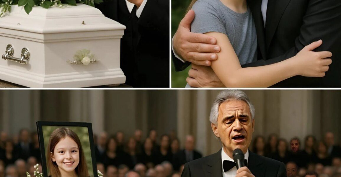 Andrea Bocelli sings a final farewell to Elara, the blind 9-year-old girl who fell asleep each night to his voice