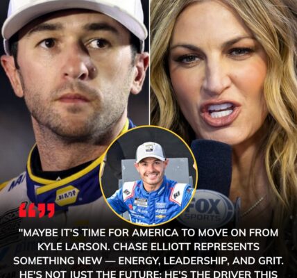 NASCAR World Erupts as Erin Andrews Declares: “Move On from Kyle Larson — Chase Elliott is NASCAR’s New King”
