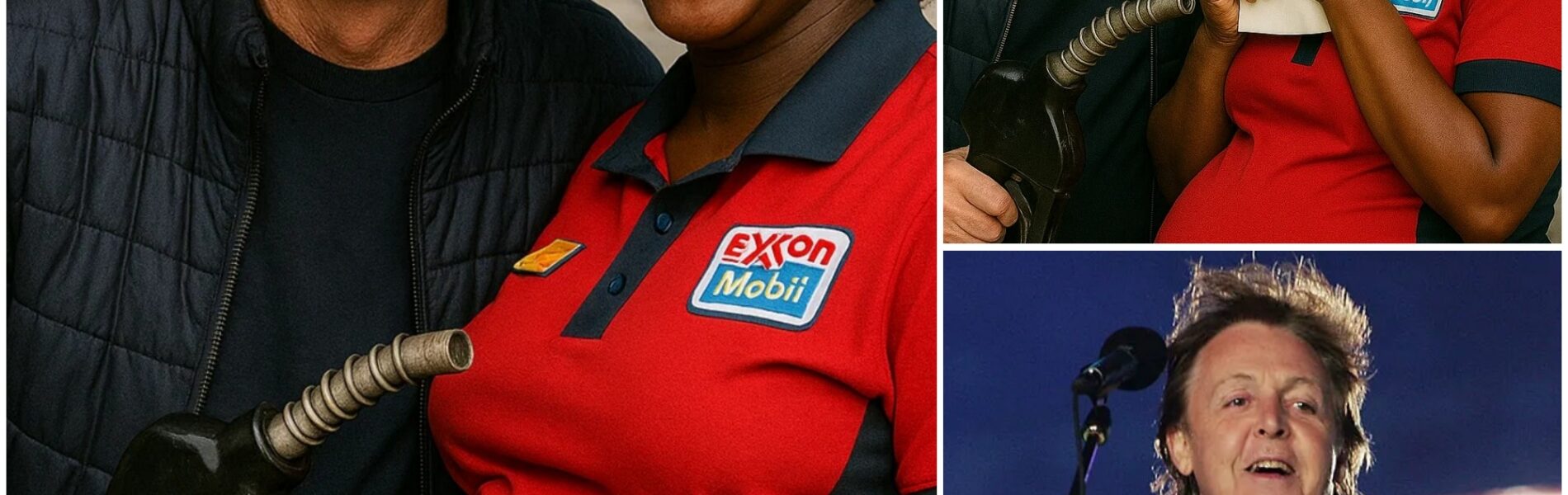 PAUL MCCARTNEY STOPS AT A GAS STATION — WHAT HE DID NEXT LEFT A PREGNANT WOMAN SOBBING IN HIS ARMS