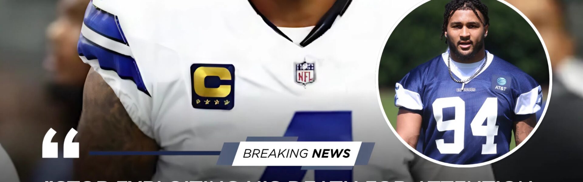 Dallas stunned — Dak Prescott breaks his silence after the heartbreaking loss of Marshawn Kneeland.