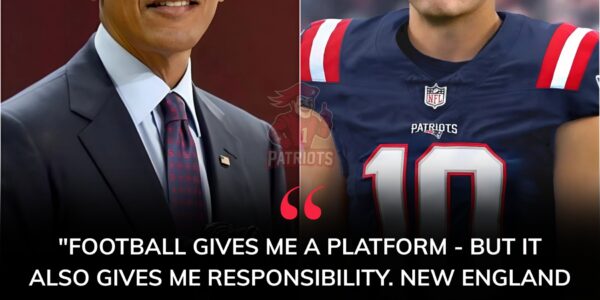 BREAKING: After Barack Obama’s nationwide appeal to fight hunger, New England Patriots quarterback Drake Maye