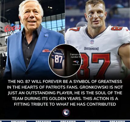 After Win Over Jets, Robert Kraft Proposes Permanently Retiring Gronkowski’s No. 87 – And the Patriots Legend’s Humble Response Leaves Fans Even More Admiring