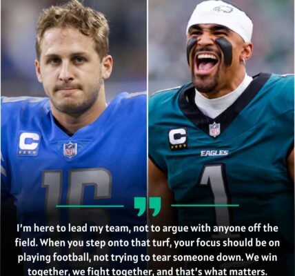 BREAKINGNEWS Jalen Hurts shuts down Jared Goff in fiery postgame showdown after Eagles triumph