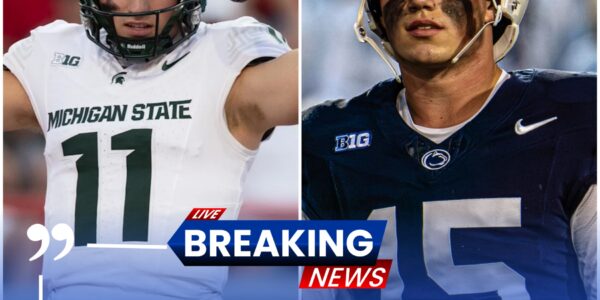 HEARTFELT MOMENT IN EAST LANSING: After Penn State’s 28–10 Victory, Drew Allar Crosses the Field to Lift Up Michigan State QB Alessio Milivojevic in a Gesture That Shocked the College Football World