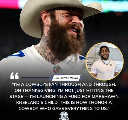 POST MALONE STUNS THANKSGIVING: Emotional Tribute to Marshawn Kneeland Set to Shake AT&T Stadium