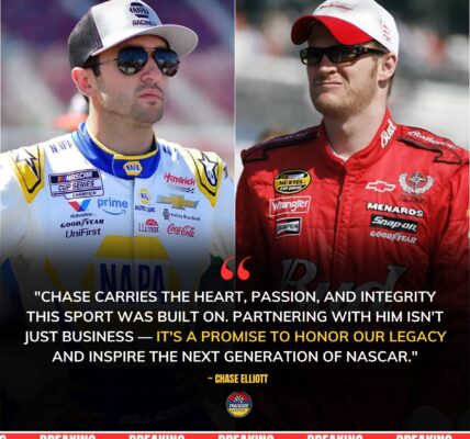 BREAKING: NASCAR icon Dale Earnhardt Jr. has unveiled a massive new move — a $30 million endorsement partnership with superstar driver Chase Elliott, who will now serve as the face of Earnhardt’s upcoming NASCAR campaign.