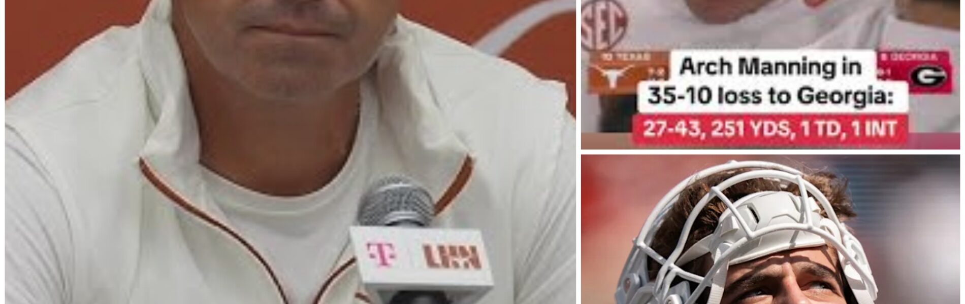 Sports Feature: Steve Sarkisian’s Emotional Press Conference After Arch Manning’s Struggles Leaves NCAA Fans Heartbroken