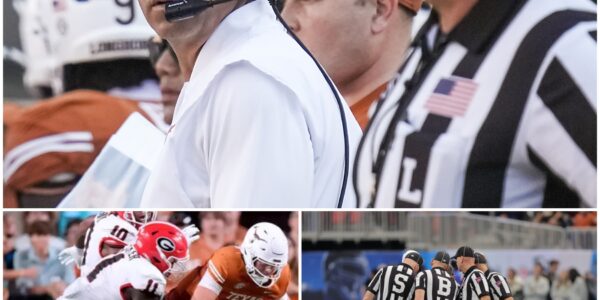 Breaking News Report: NCAA Suspends Officiating Crew After Texas–Georgia Controversy; Steve Sarkisian’s Five Words Ignite National Firestorm