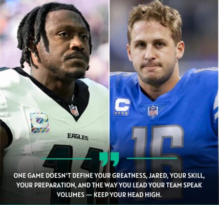 BREAKINGNEWS: A.J.Brown delivers unexpected words of encouragement to Jared Goff after Philadelphia Eagles’ stunning win over Detroit Lions