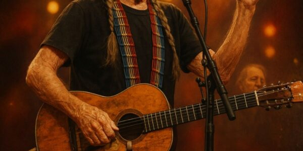 You don’t expect silence at a Willie Nelson show — but when he stepped forward tonight, the whole crowd froze...