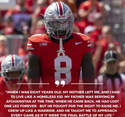 ❤️ HEARTWARMING: Buckeyes Rookie Honors His Father — An Afghanistan War Veteran Who Lost a Leg But Fought for the Right to Raise His Son