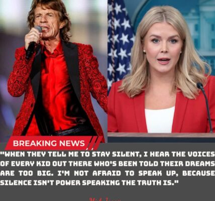 “YOU NEED TO BE SILENT!” — Karoline Leavitt’s Tweet Against Mick Jagger Backfires Spectacularly on Live TV