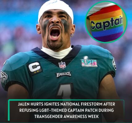 BREAKINGNEWS: Jalen Hurts ignites national firestorm after refusing LGBT-themed captain patch during transgender awareness week