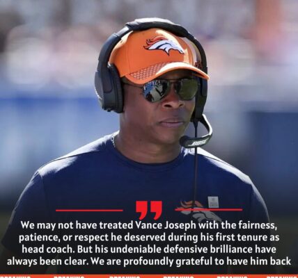 BREAKINGNEWS: Denver Broncos issue powerful apology and heartfelt tribute as Vance Joseph returns to rebuild the defense