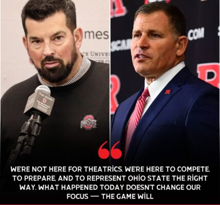 BREAKINGNEWS Greg Schiano stuns press conference after refusing Ryan Day handshake ahead of Rutgers–Ohio State showdown