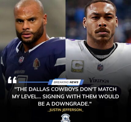 NFL EARTHQUAKE: Justin Jefferson Throws Shade at the Cowboys — Dak Prescott Fires Back with an Iconic Comeback