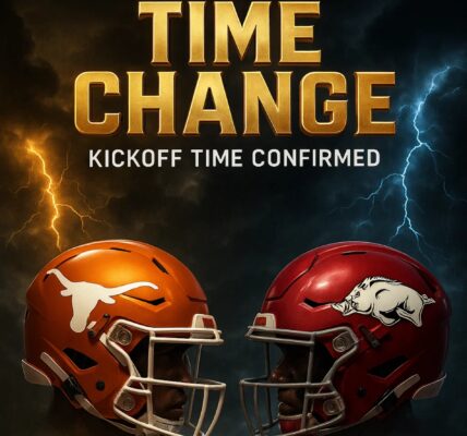 TIME CHANGE ALERT: Texas vs. Arkansas Kickoff Officially Adjusted — A High-Stakes Rivalry Gets a New Spotlight Slot