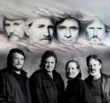 You had Willie Nelson’s easygoing charm, Waylon Jennings’ raw grit, Johnny Cash’s unshakable gravitas, and Kris Kristofferson’s poet’s heart — four men who carried not just country music, but an entire American spirit on their shoulders.