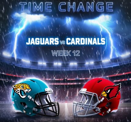 TIME UPDATE: Jaguars vs Cardinals – How to Watch, Listen, and Stream Week 12 NFL Game NFL