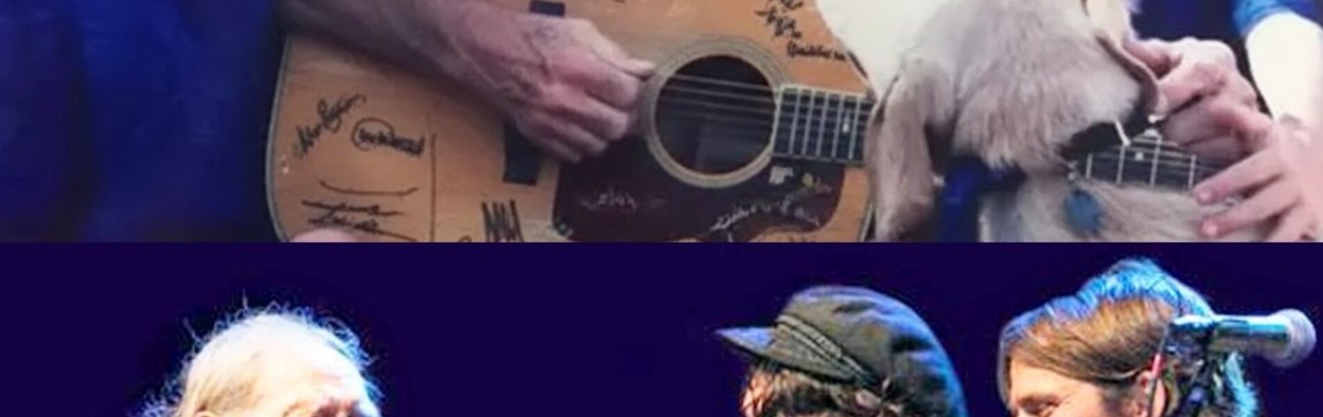 “HE TAUGHT THEM TO LISTEN BEFORE THEY SANG.” Before the crowds, before the smoke-filled stages, it was just Willie Nelson, his old guitar Trigger, and two little boys sitting cross-legged on the porch. He didn’t teach them fame — he taught them feeling.