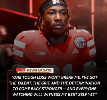 Rising From Defeat: Emmett Johnson’s Defiant Response After Nebraska’s Loss to Penn State