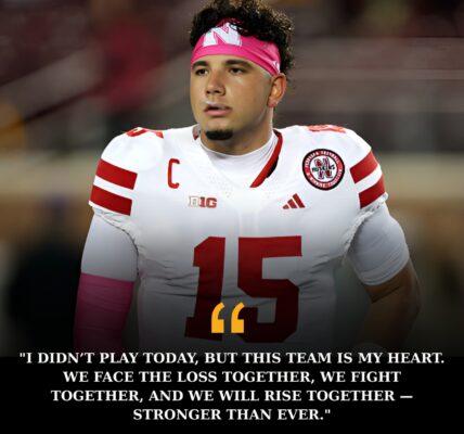 Dylan Raiola’s Quiet Leadership: How Nebraska’s Young Star Lifted the Team After a Crushing Loss