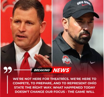 BREAKING NEWS: Greg Schiano Stuns College Football World After Refusing Ryan Day’s Handshake Following Rutgers–Ohio State Showdown