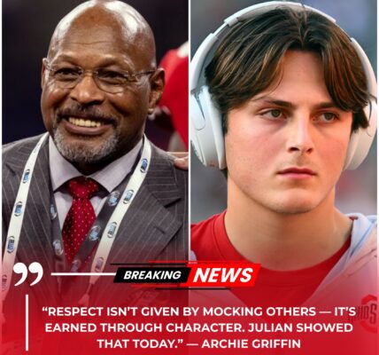 “GET A LITTLE RESPECT!” — Archie Griffin Stuns College Football World by Defending Julian Sayin After Colts Rookie Taunts Him Online… and Sayin’s Humble Response Leaves Indianapolis Embarrassed on the National Stage
