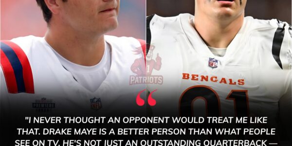 Drake Maye shocked everyone — comforting a devastated Trey Hendrickson after the Patriots’ 26-10 win, offering compassion instead of victory pride.