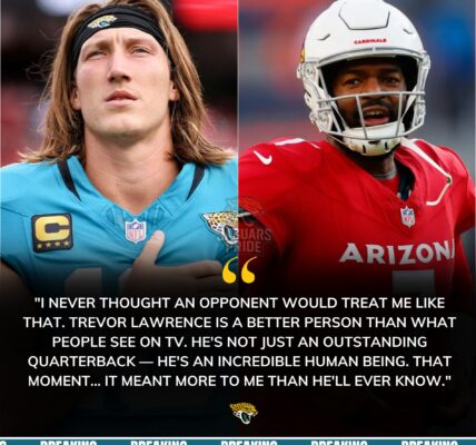 Trevor Lawrence crossed the field, hugged devastated Jacoby Brissett, and offered words of compassion that meant more than the game itself.