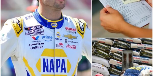 Chase Elliott delivered five tons of food with seven trucks, touching countless lives and inspiring America through his heartfelt compassion.
