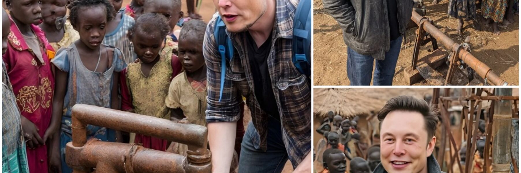 Elon Musk Repairs a Broken Water Pump in a Remote Village With His Bare Hands, Leaving a Promise That Stuns the Community