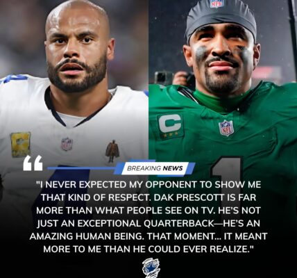 A Moment That Transcended the Game: Dak Prescott Consoles Jalen Hurts After Cowboys’ 24-21 Thriller