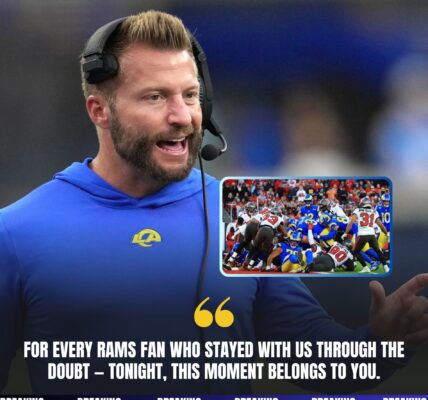 BREAKINGNEWS Sean Mcvay delivers powerful 17-word tribute after Rams silence critics in statement win over Tampa ay