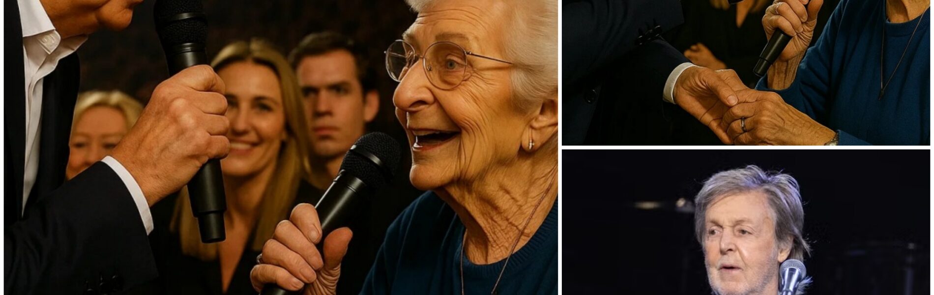 NO ONE EXPECTED IT — Paul McCartney Stopped Mid-Song and Gently Pulled an Elderly Woman Onstage. The lights dimmed, the band froze, and for a brief moment — time itself seemed to stop.