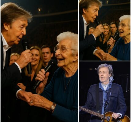 NO ONE EXPECTED IT — Paul McCartney Stopped Mid-Song and Gently Pulled an Elderly Woman Onstage. The lights dimmed, the band froze, and for a brief moment — time itself seemed to stop.