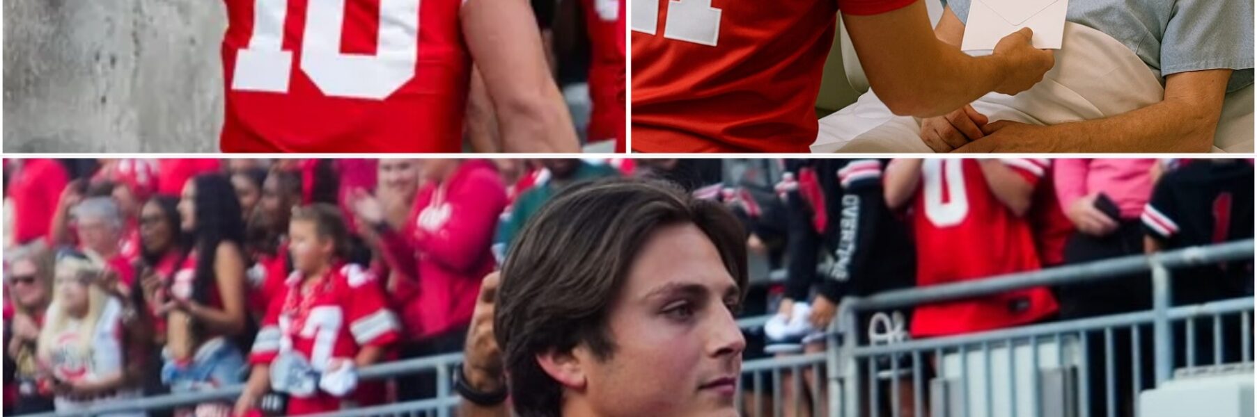 BREAKINGNEWS: Julian Sayin’s heartfelt gesture stuns college football world as the Ohio State star auctions his signed game jersey to help a fan battling cancer