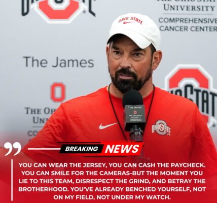 BREAKING: Ohio State Head Coach Ryan Day Suspends Three Star Players for Nightclub Incident.