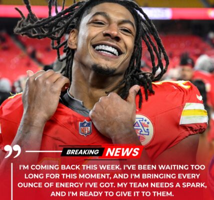 GOOD NEWS: Chiefs RB Isiah Pacheco Finally Trending Toward a Thanksgiving Return — “My Team Needs a Spark, and I’m Ready to Give It to Them.”